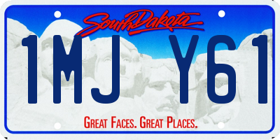 SD license plate 1MJY61