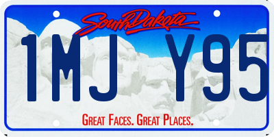 SD license plate 1MJY95