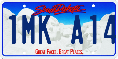 SD license plate 1MKA14