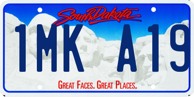 SD license plate 1MKA19