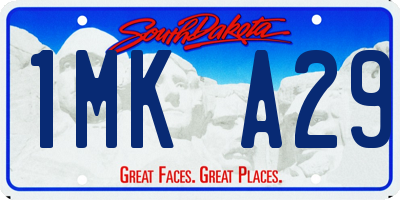 SD license plate 1MKA29