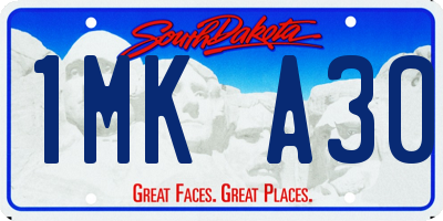 SD license plate 1MKA30