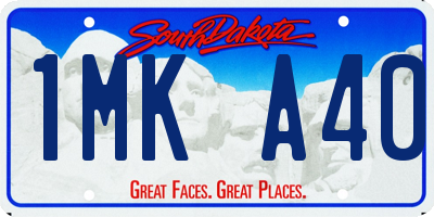 SD license plate 1MKA40