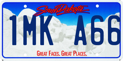 SD license plate 1MKA66
