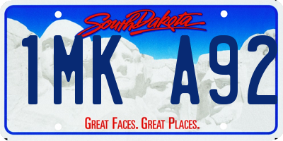 SD license plate 1MKA92
