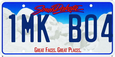 SD license plate 1MKB04