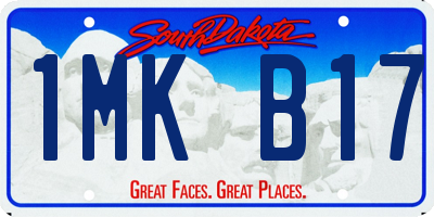 SD license plate 1MKB17