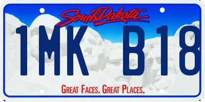 SD license plate 1MKB18