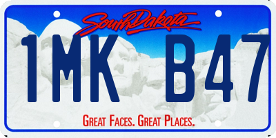 SD license plate 1MKB47