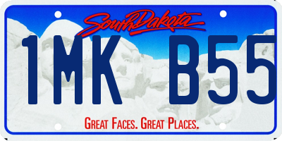 SD license plate 1MKB55