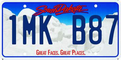 SD license plate 1MKB87