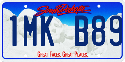 SD license plate 1MKB89
