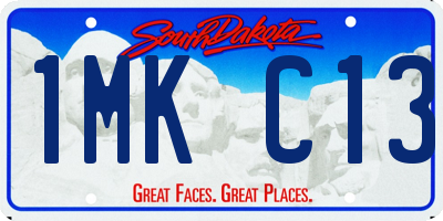 SD license plate 1MKC13