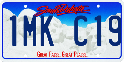 SD license plate 1MKC19