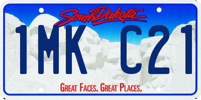 SD license plate 1MKC21