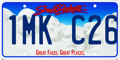 SD license plate 1MKC26