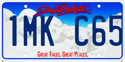 SD license plate 1MKC65