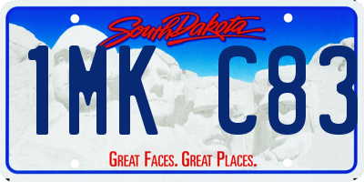 SD license plate 1MKC83
