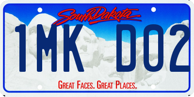 SD license plate 1MKD02