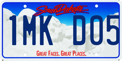 SD license plate 1MKD05