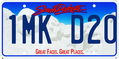 SD license plate 1MKD20