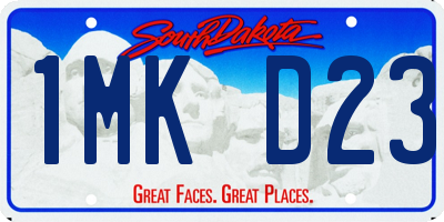 SD license plate 1MKD23