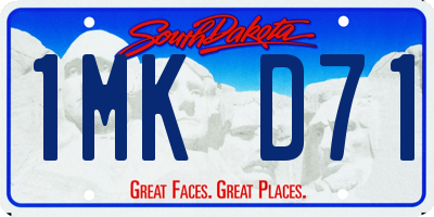 SD license plate 1MKD71