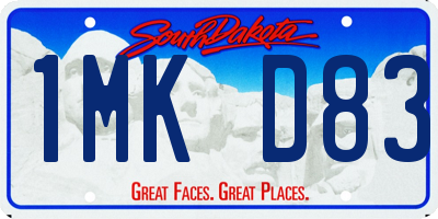 SD license plate 1MKD83