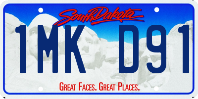 SD license plate 1MKD91