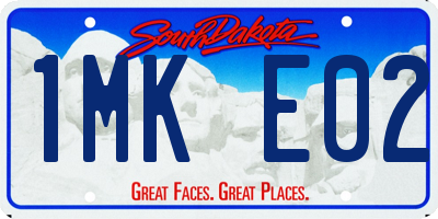 SD license plate 1MKE02