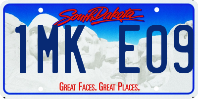 SD license plate 1MKE09