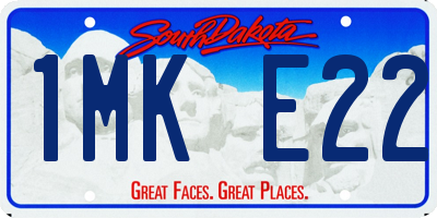 SD license plate 1MKE22