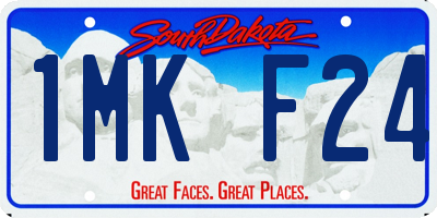 SD license plate 1MKF24