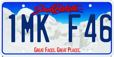 SD license plate 1MKF46
