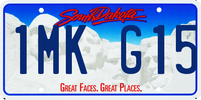 SD license plate 1MKG15