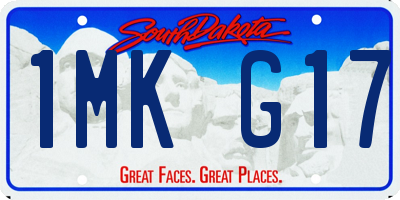 SD license plate 1MKG17
