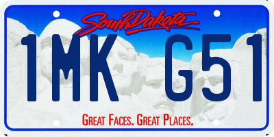 SD license plate 1MKG51