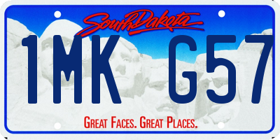 SD license plate 1MKG57