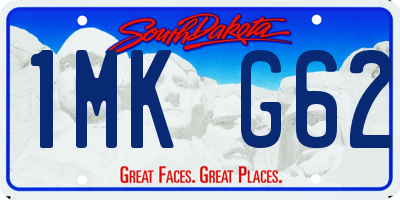 SD license plate 1MKG62