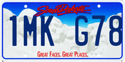 SD license plate 1MKG78