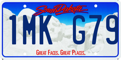 SD license plate 1MKG79