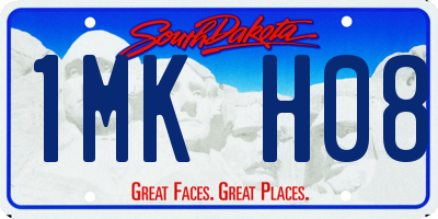 SD license plate 1MKH08