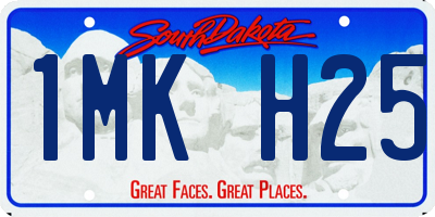 SD license plate 1MKH25