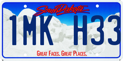 SD license plate 1MKH33