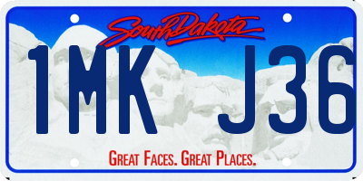 SD license plate 1MKJ36