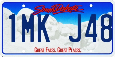 SD license plate 1MKJ48
