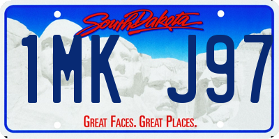SD license plate 1MKJ97