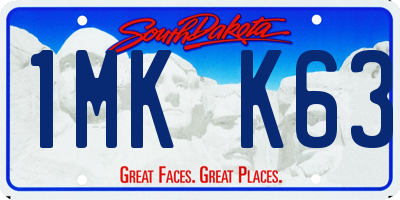 SD license plate 1MKK63