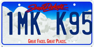 SD license plate 1MKK95