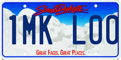 SD license plate 1MKL00